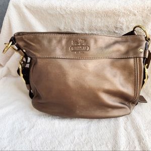 Coach Leather Handbag, Pewter